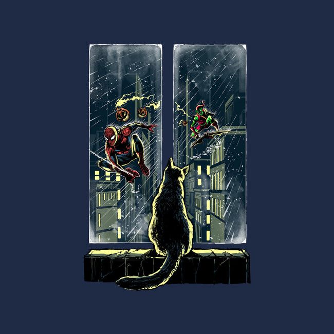 Curious Cat Superheroes-None-Polyester-Shower Curtain-zascanauta