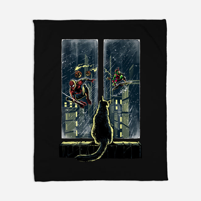 Curious Cat Superheroes-None-Fleece-Blanket-zascanauta