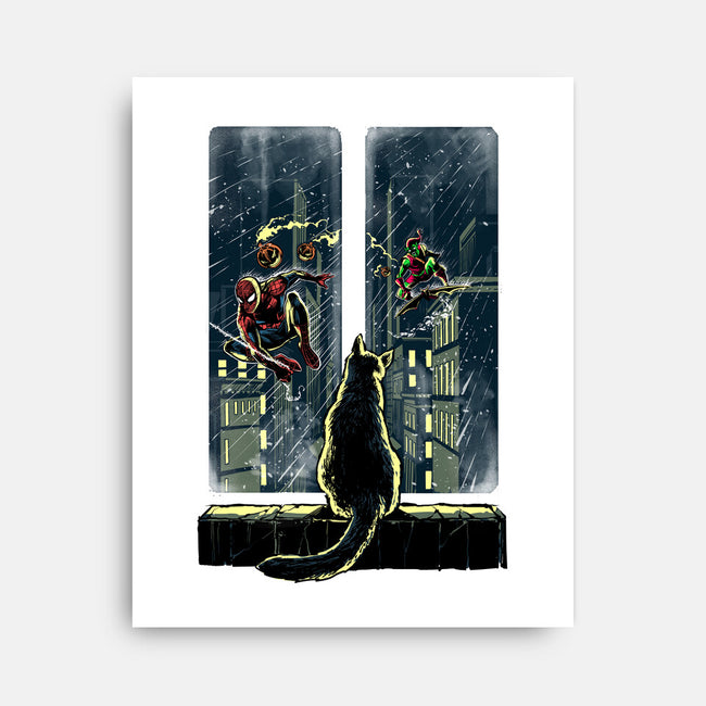 Curious Cat Superheroes-None-Stretched-Canvas-zascanauta