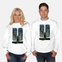 Curious Cat Superheroes-Unisex-Crew Neck-Sweatshirt-zascanauta