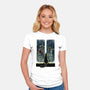 Curious Cat Superheroes-Womens-Fitted-Tee-zascanauta