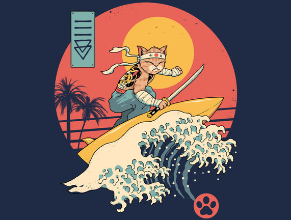 Catana Cat Surf Sunset Wave