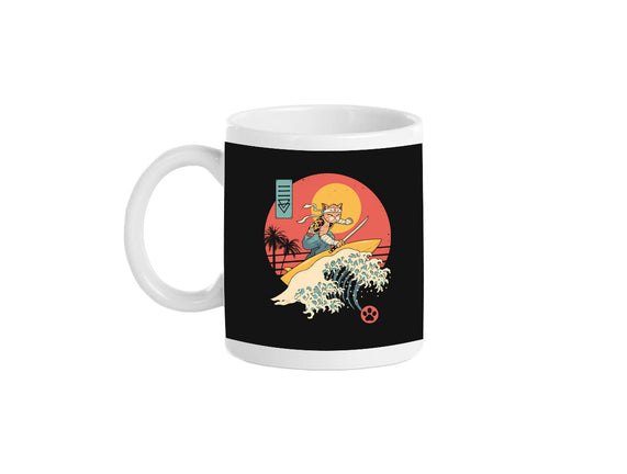 Catana Cat Surf Sunset Wave