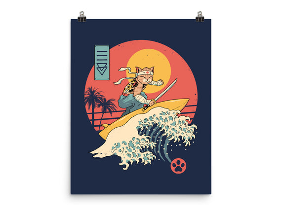 Catana Cat Surf Sunset Wave