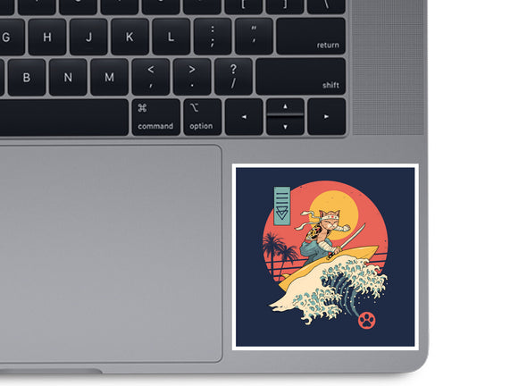 Catana Cat Surf Sunset Wave