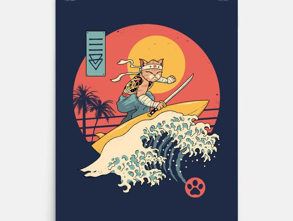 Catana Cat Surf Sunset Wave