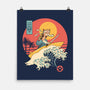 Catana Cat Surf Sunset Wave-None-Matte-Poster-vp021