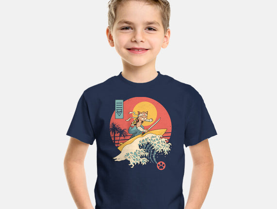 Catana Cat Surf Sunset Wave