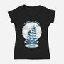 Sleeping Is My Season-Womens-V-Neck-Tee-krisren28