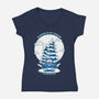 Sleeping Is My Season-Womens-V-Neck-Tee-krisren28