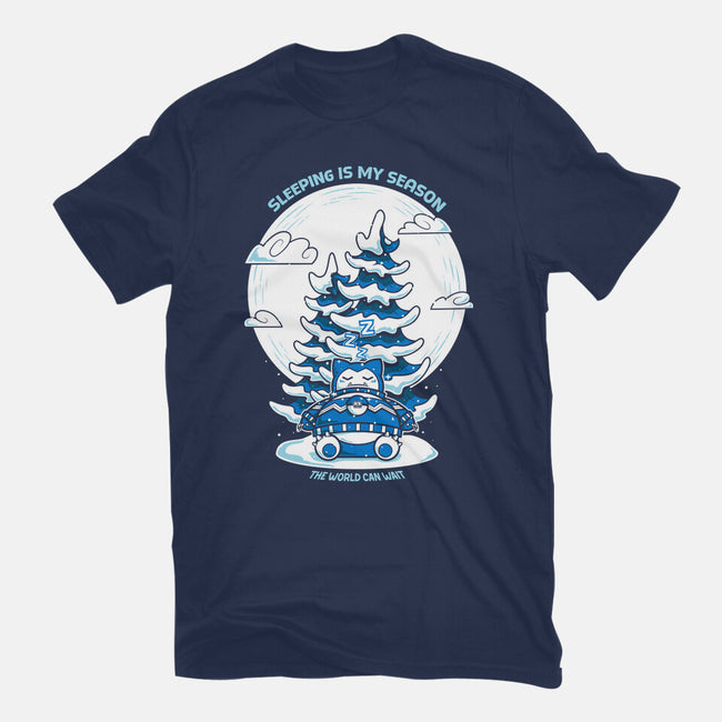 Sleeping Is My Season-Womens-Fitted-Tee-krisren28