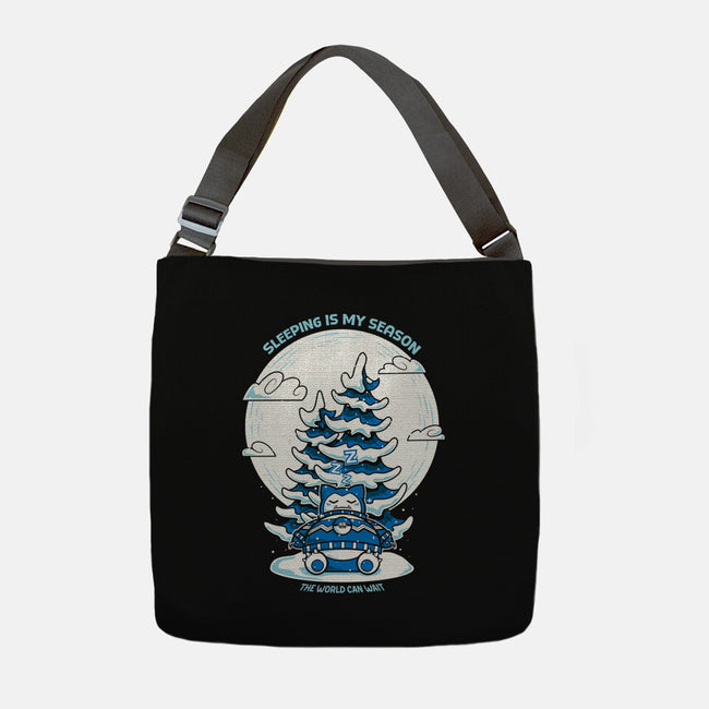 Sleeping Is My Season-None-Adjustable Tote-Bag-krisren28