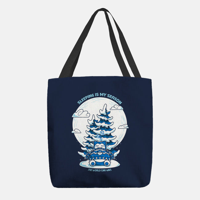 Sleeping Is My Season-None-Basic Tote-Bag-krisren28