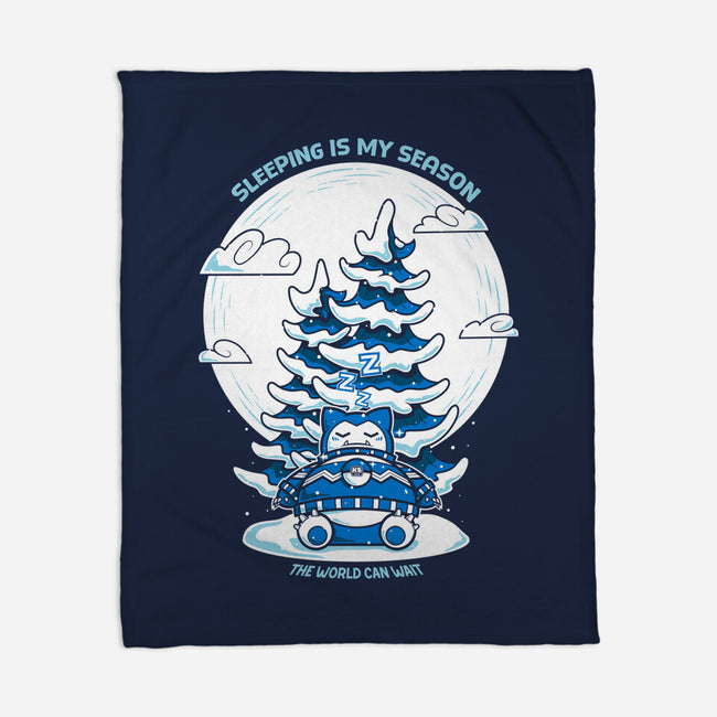 Sleeping Is My Season-None-Fleece-Blanket-krisren28