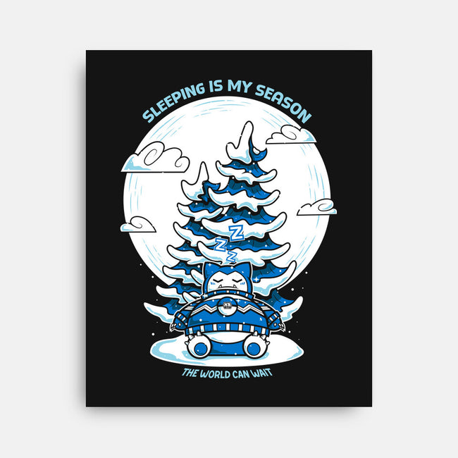 Sleeping Is My Season-None-Stretched-Canvas-krisren28