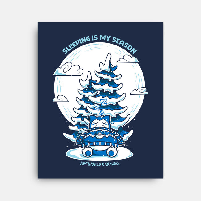 Sleeping Is My Season-None-Stretched-Canvas-krisren28