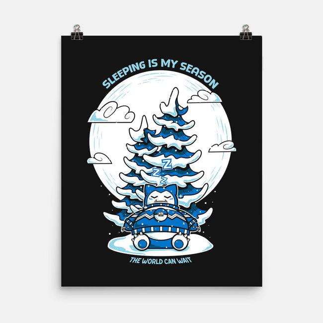 Sleeping Is My Season-None-Matte-Poster-krisren28
