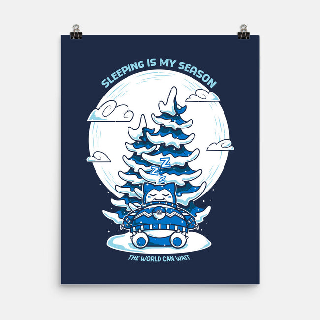 Sleeping Is My Season-None-Matte-Poster-krisren28