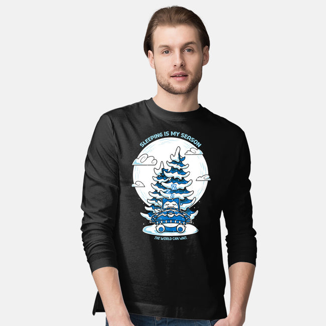 Sleeping Is My Season-Mens-Long Sleeved-Tee-krisren28