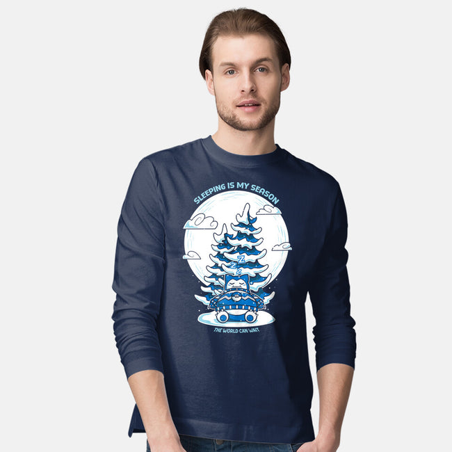 Sleeping Is My Season-Mens-Long Sleeved-Tee-krisren28