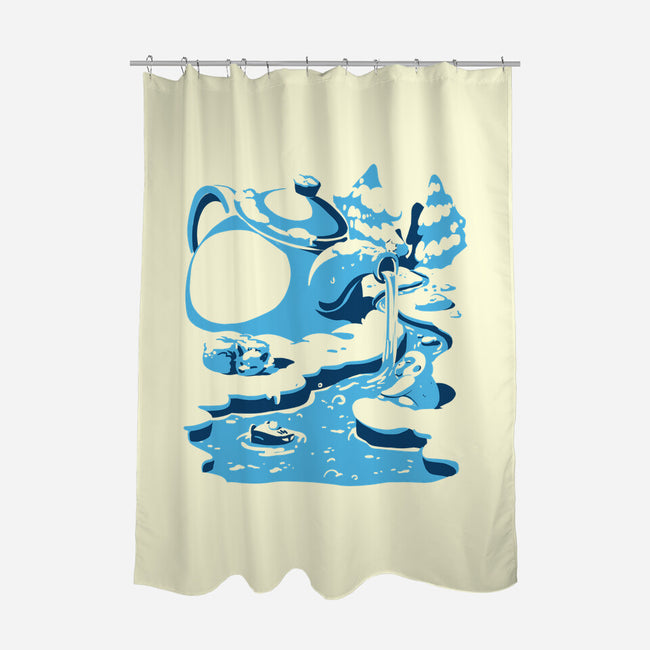 Teapot Hot Waters-None-Polyester-Shower Curtain-estudiofitas