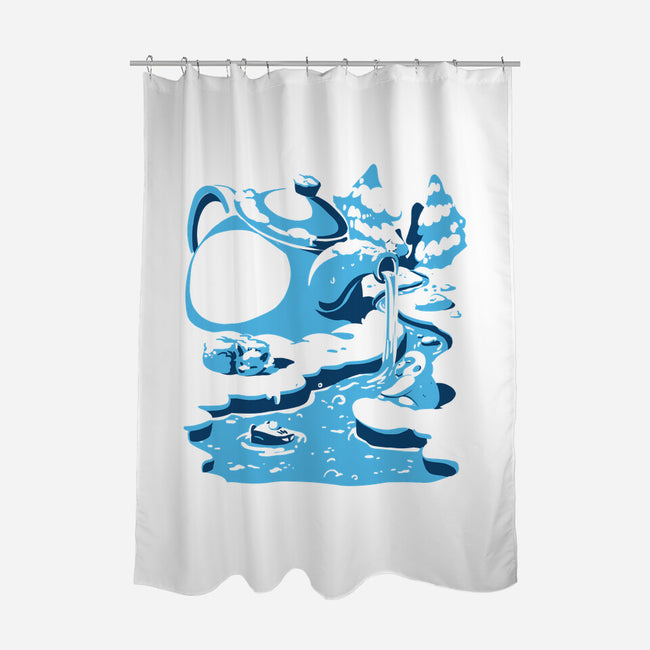 Teapot Hot Waters-None-Polyester-Shower Curtain-estudiofitas