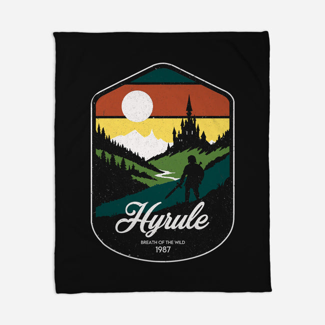 Visit Hyrule-None-Fleece-Blanket-Eoli Studio