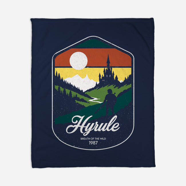 Visit Hyrule-None-Fleece-Blanket-Eoli Studio