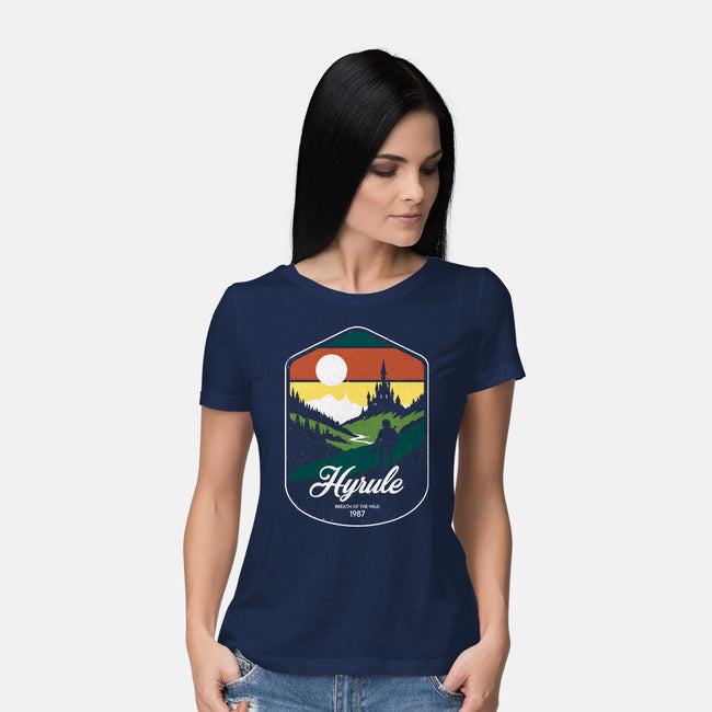 Visit Hyrule-Womens-Basic-Tee-Eoli Studio
