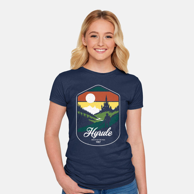 Visit Hyrule-Womens-Fitted-Tee-Eoli Studio