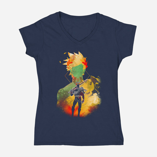 Negative Underworld-Womens-V-Neck-Tee-Donnie