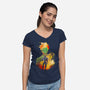 Negative Underworld-Womens-V-Neck-Tee-Donnie