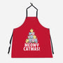 Meowy Catmas-Unisex-Kitchen-Apron-brunopires