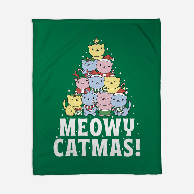 Meowy Catmas-None-Fleece-Blanket-brunopires