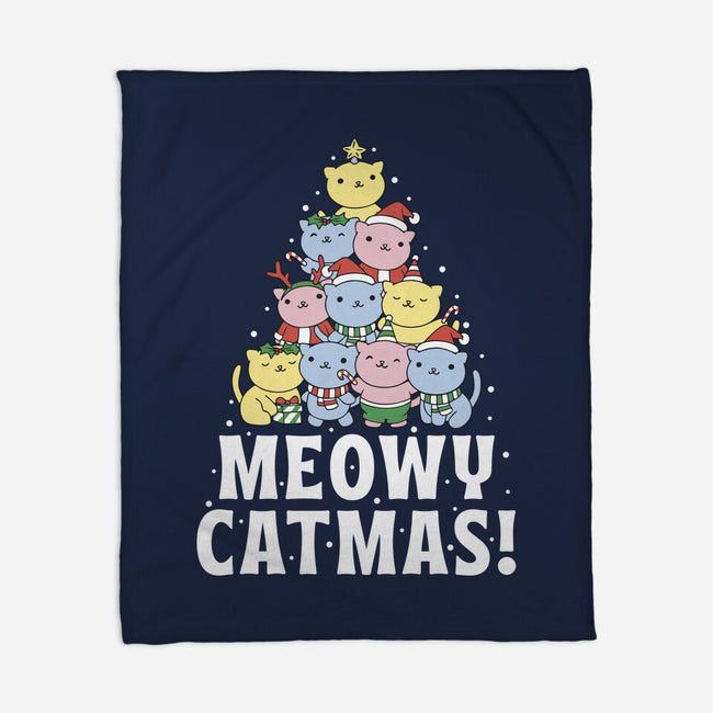 Meowy Catmas-None-Fleece-Blanket-brunopires