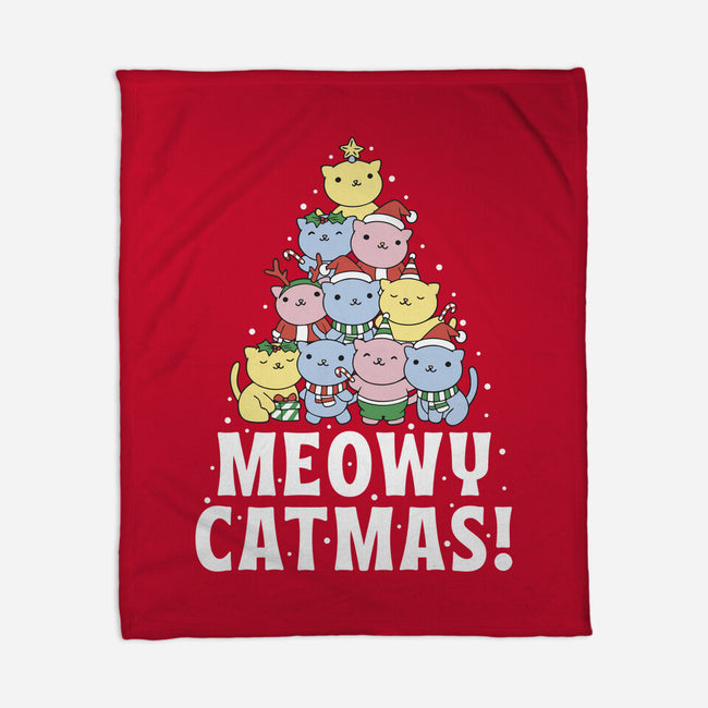 Meowy Catmas-None-Fleece-Blanket-brunopires