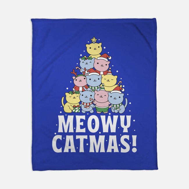 Meowy Catmas-None-Fleece-Blanket-brunopires