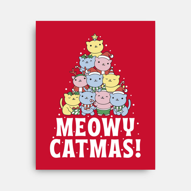 Meowy Catmas-None-Stretched-Canvas-brunopires