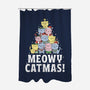 Meowy Catmas-None-Polyester-Shower Curtain-brunopires