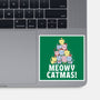 Meowy Catmas-None-Glossy-Sticker-brunopires
