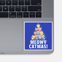 Meowy Catmas-None-Glossy-Sticker-brunopires