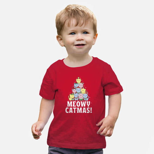 Meowy Catmas-Baby-Basic-Tee-brunopires