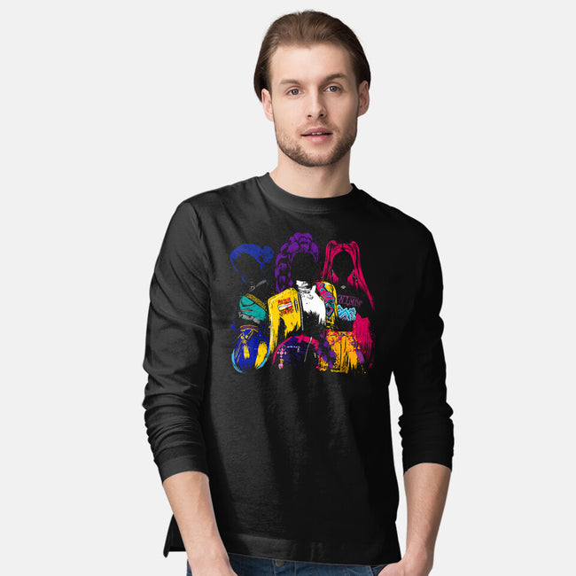 Hunters Behind The Shadows-Mens-Long Sleeved-Tee-DrMonekers