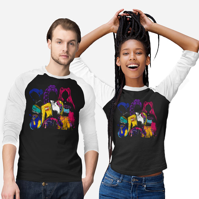 Hunters Behind The Shadows-Unisex-Baseball-Tee-DrMonekers