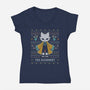 Mysterious Alchemist-Womens-V-Neck-Tee-LAGELANTEE