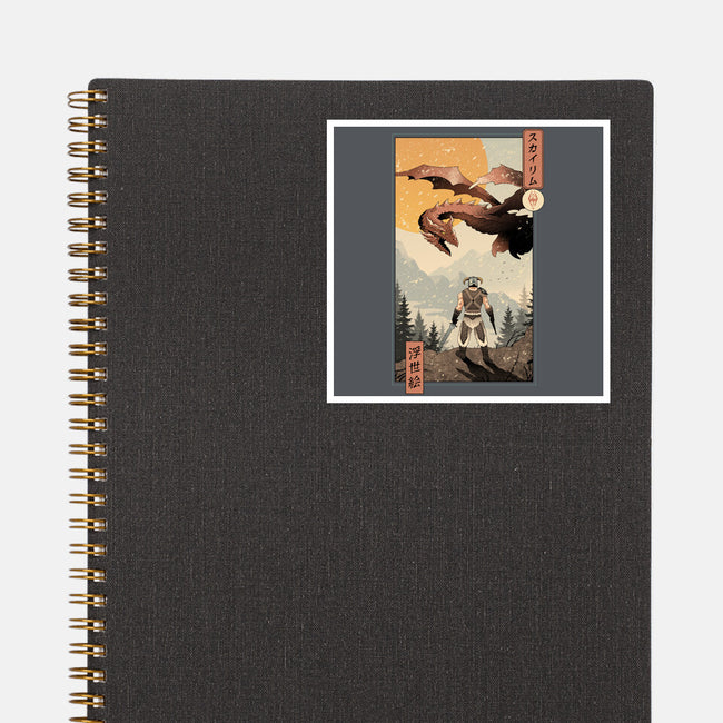 Skyrim Ukiyo-e-None-Glossy-Sticker-vp021