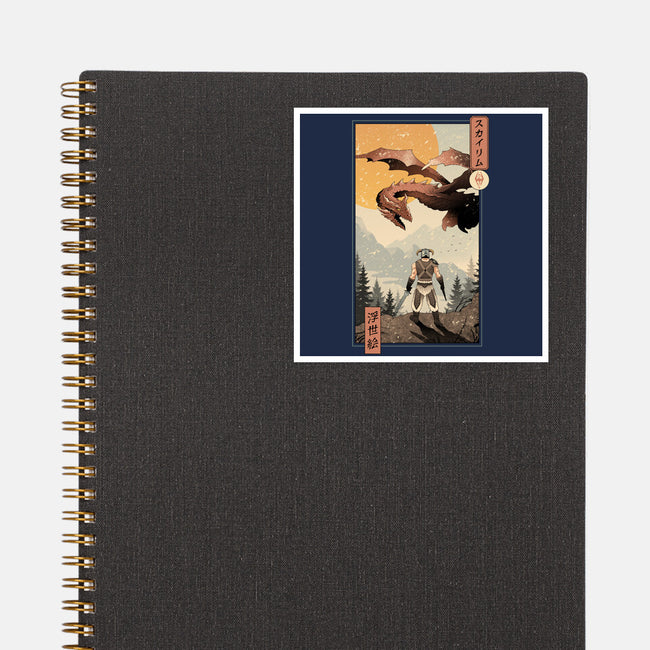 Skyrim Ukiyo-e-None-Glossy-Sticker-vp021