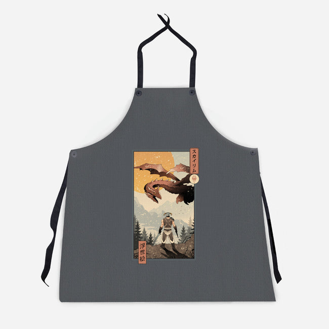 Skyrim Ukiyo-e-Unisex-Kitchen-Apron-vp021