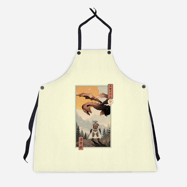 Skyrim Ukiyo-e-Unisex-Kitchen-Apron-vp021