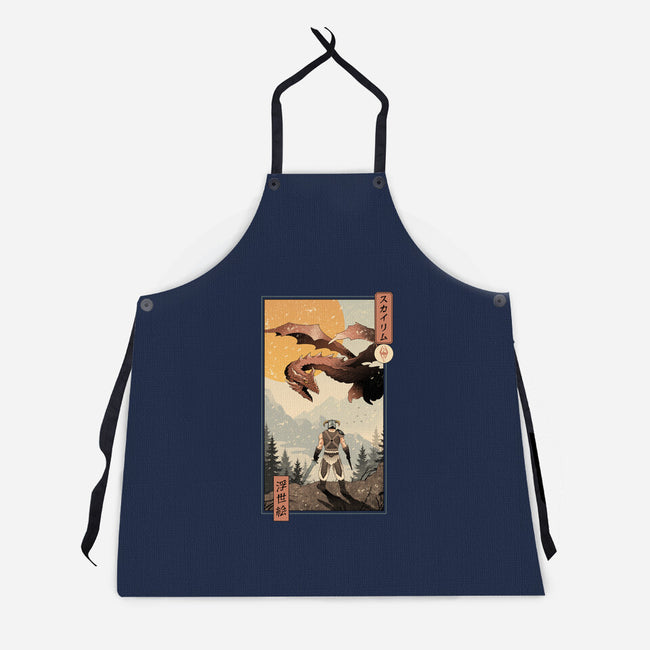 Skyrim Ukiyo-e-Unisex-Kitchen-Apron-vp021